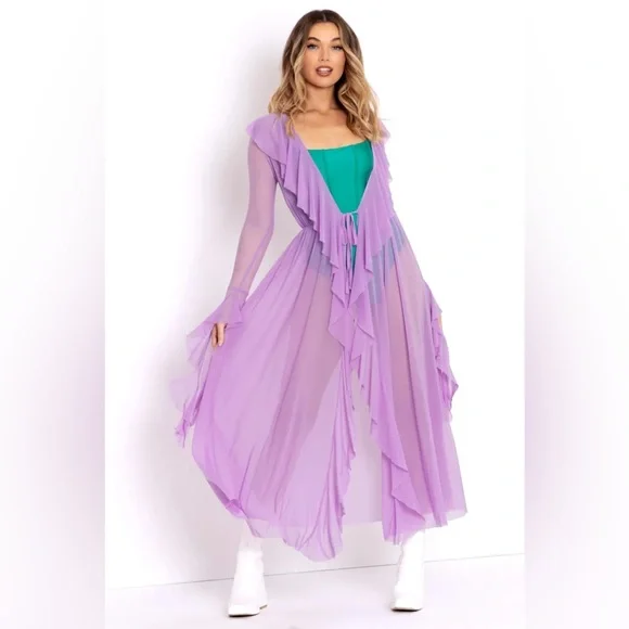 BLACKMILK Ocean Flower Flouncy ROBE! - Picture 3 of 8